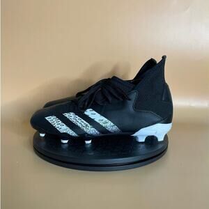 Adidas Predator Freak.3 Outdoor Soccer Cleats Size 6 Black White​​​​​​​​